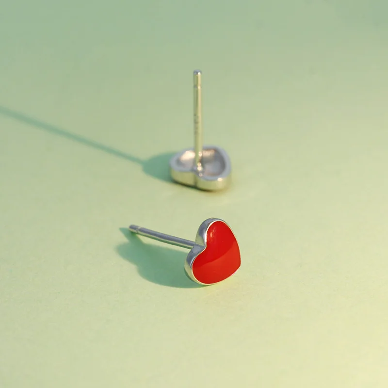Женские серьги гвоздики из серебра 100% пробы 5 х6 мм|stud earrings|earrings for925 sterling |
