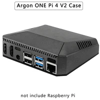 raspberry pi 4 aluminum case argon one pi 4 v2 case active passive cooling metal shell power switch for raspberry pi 4 model b