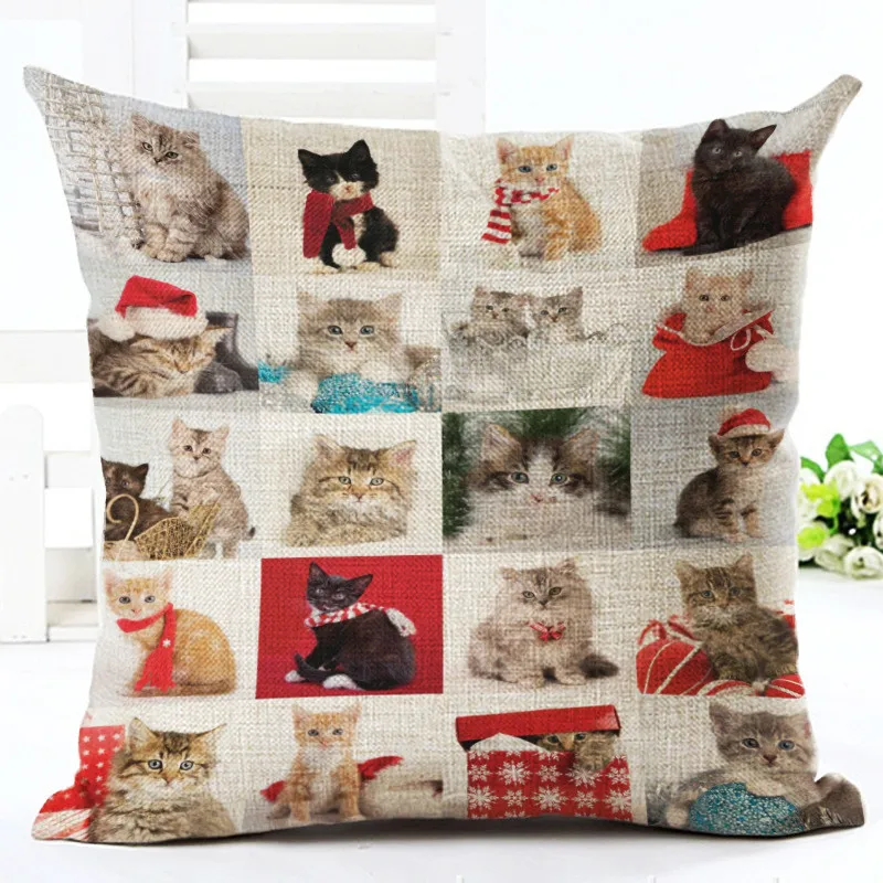 Модный чехол книжка с Кот вечерние для подушки Чехол дома декоративные диван