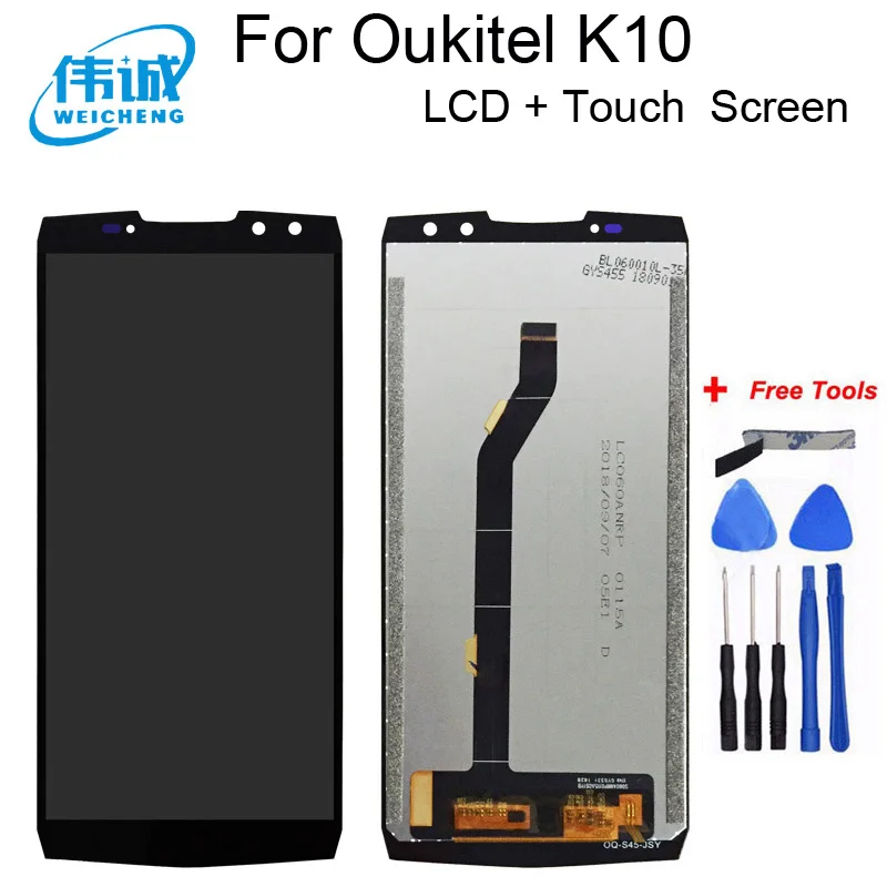 For OUKITEL K10 LCD Display+Touch Screen Original Oukitel K15 Plus Digitizer panel Display K7 lcd pro | Мобильные телефоны и