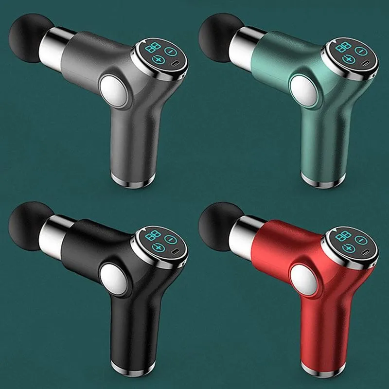 

LCD Mini Fascia Gun Portable USB Rechargeable Massage Gun Muscle Relaxation Portable Fitness Equipment Massager