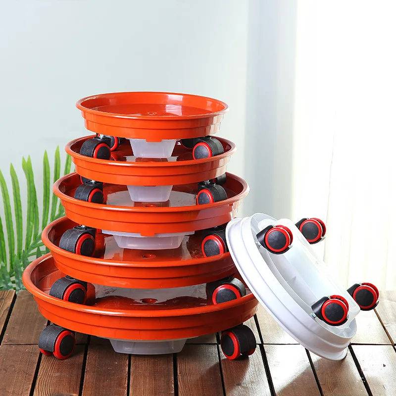 Толстый передвижной поднос для цветочных горшков под руль основание цветочной