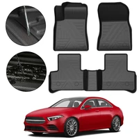 for mercedes benz a class 2019 2020 5 seat tpe car floor mats waterproof non slip auto styling accessories automobile interior