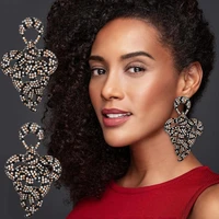 larrauri charms big drop snake earring for women elegant luxury full cubic zircon wedding bridal dubai dangle earrings 2019
