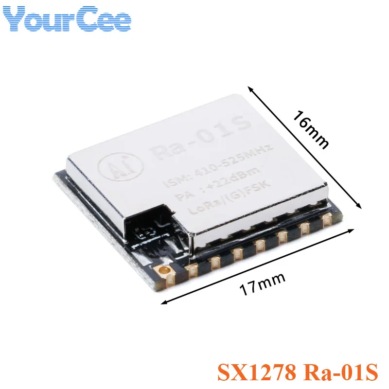 SX1278 Ra-01S LoRa RF WIFI беспроводной модуль 433 МГц радиочастота 3,3 В SPI интерфейс Ra-01 SMD16 Поддержка FSK GFSK MSK OOK