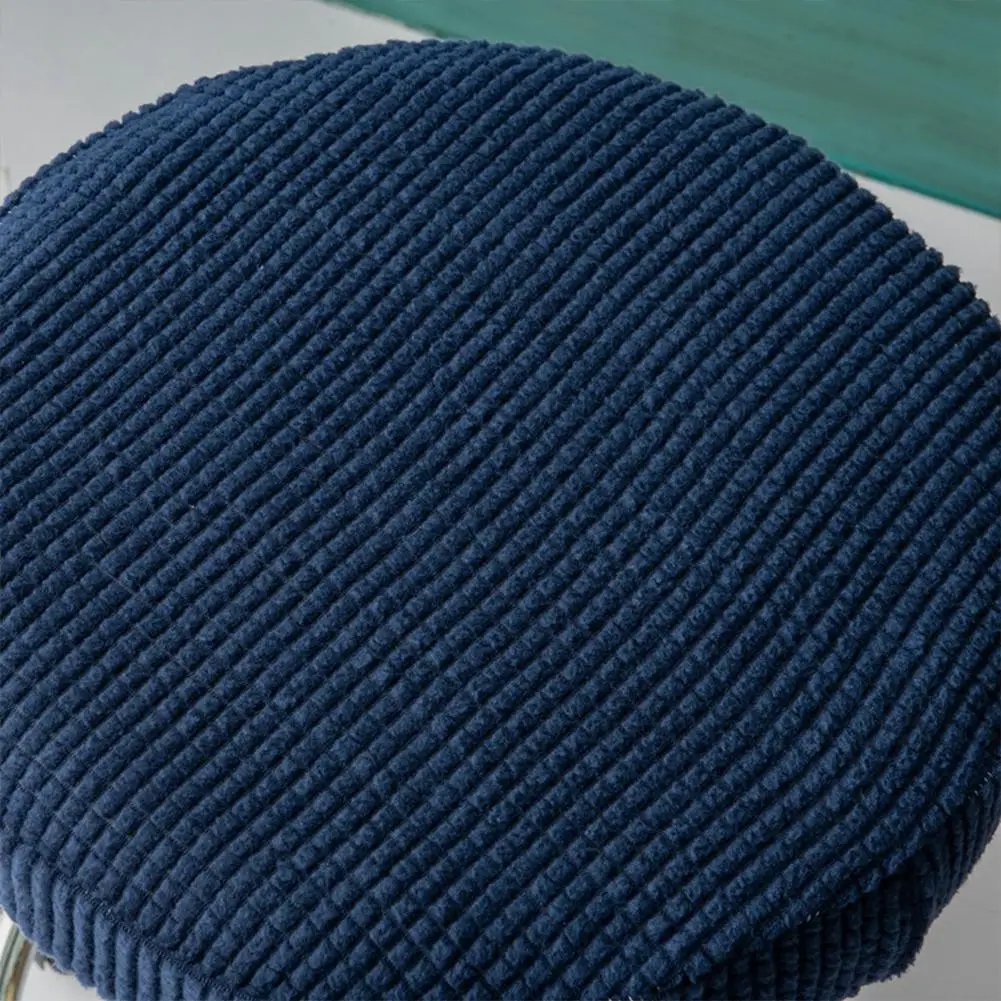 Съемный круглый чехол для сидения из зернистой ткани спандекс вращающийся стул