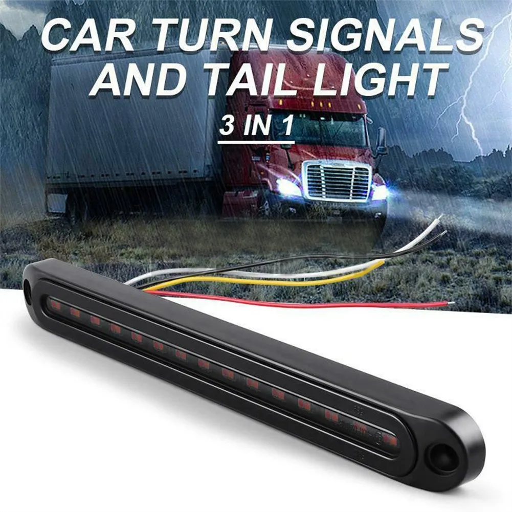 

Auto 30LED Truck Strip Tailgate Light Bar Reverse Brake Tail Turn Signal Lamp Turn Light Brake Light DRL Light Daytime Running