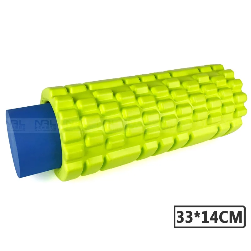 2в1 EVA полый твердый волк зубы фасции палка Фитнес Пилатес Йога Пена роликовые