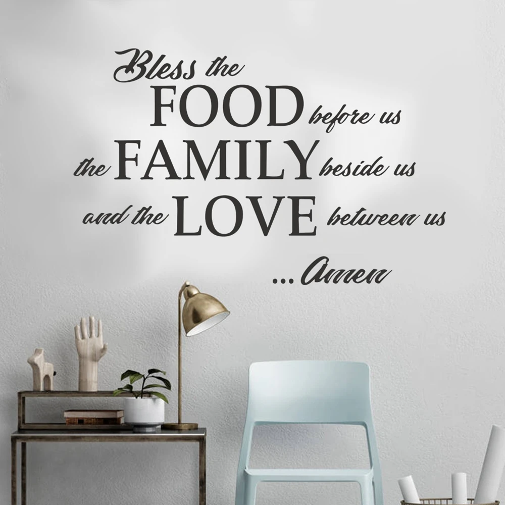Благословите еду перед нами семью рядом с и любви между Амен. Спасибо вдохновение