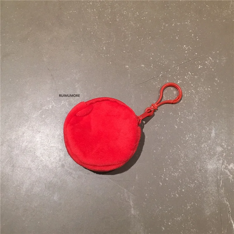 5 цветов милый плюшевый мини-кошелек для девочек брелок с карманом монет кошелек