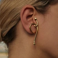hip hop rock twisting ear bones clip simple geometrical irregular ear clip fashion street snap earrings women jewelry gifts