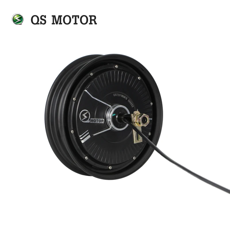 

QS Motor 10*2.15inch 1500W 212 V1.12 55kph low power BLDC motor brushless and gearless in wheel hub motor for ectric scooter