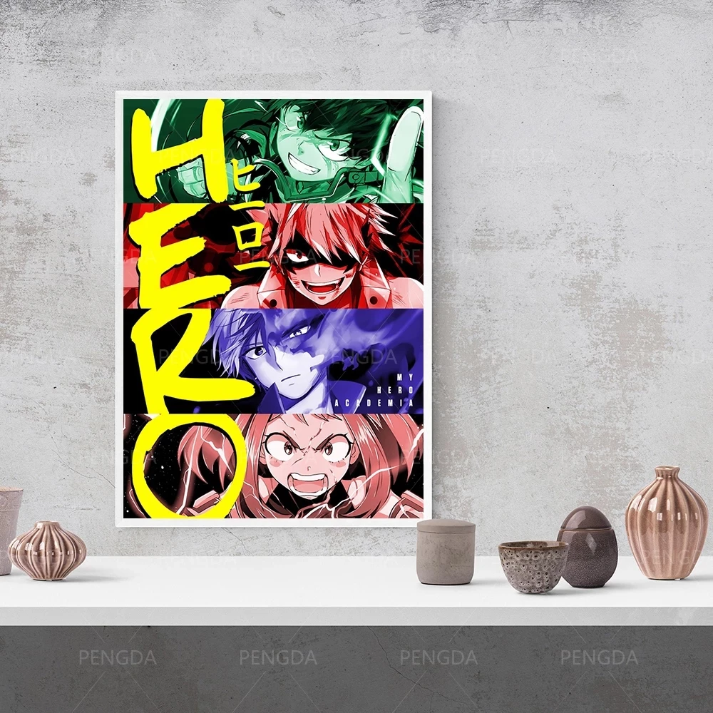 

Modular Picture Colorful Anime My Hero Academy Canvas Painting Wall Art Posters Print Modern Living Room Home Decor No Framework