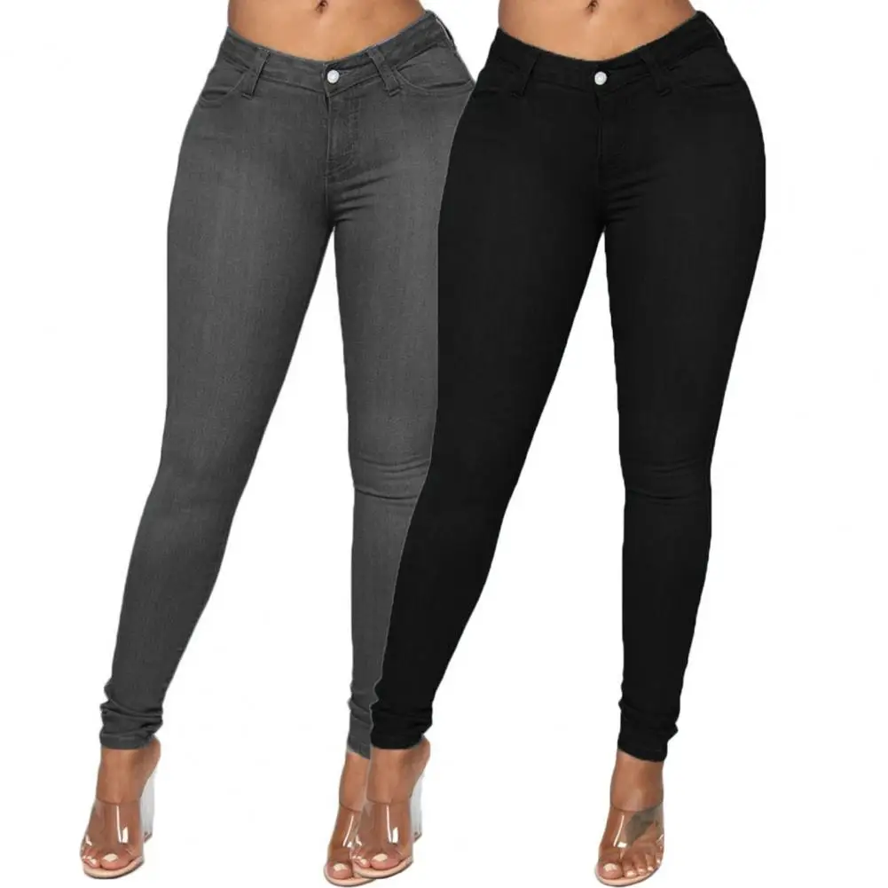 

Women Jeans Shaping Denim Pants Butt-lifting Pockets Skinny Jeans