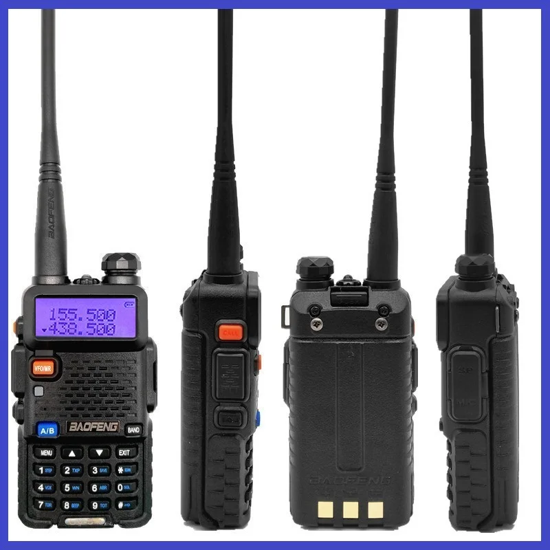 2 шт. иди и болтай Walkie Talkie 8 Вт UV 5R Портативный CB радио приемопередатчик