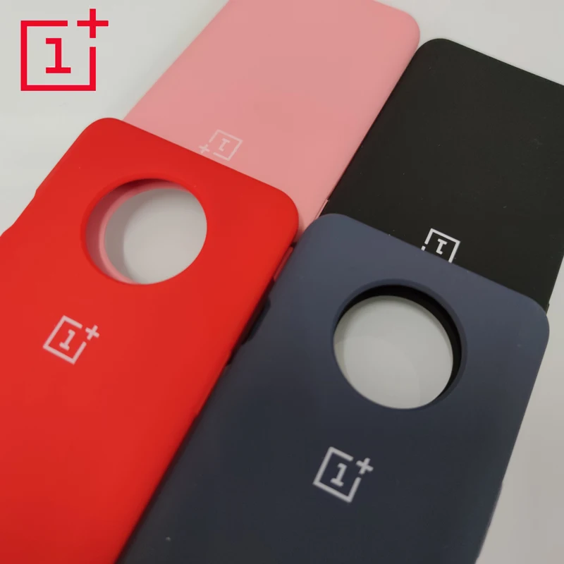 Чехол для Oneplus 7T жидкий силиконовый чехол телефона мягкий на ощупь шелковистая