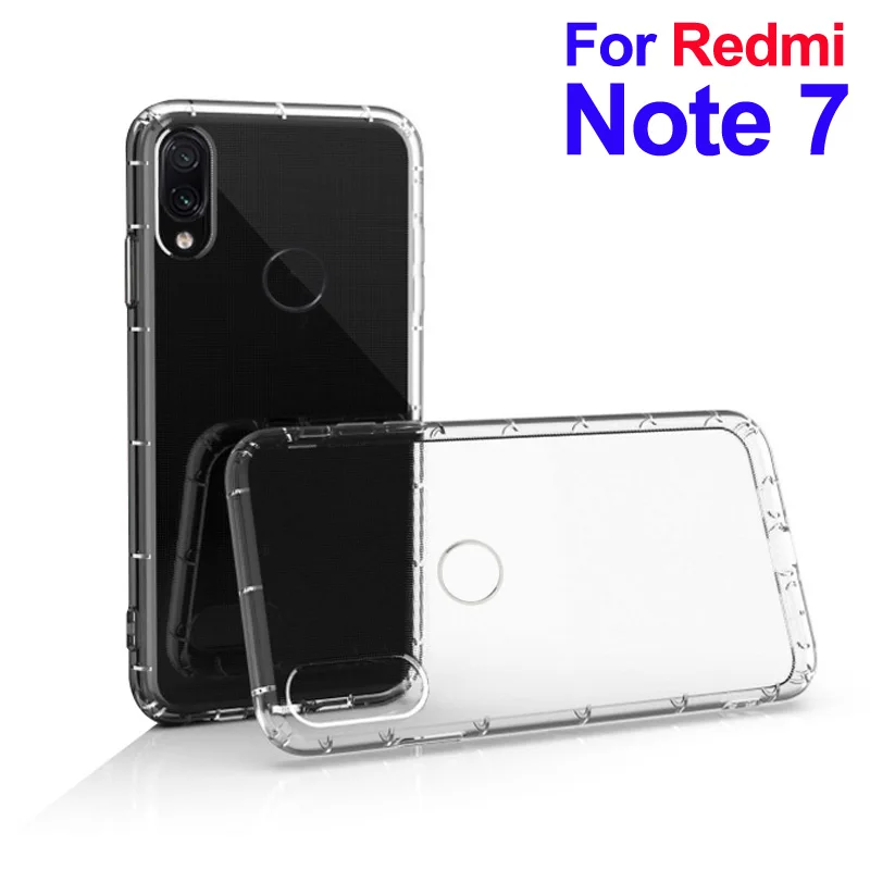 ТПУ чехол для Xiaomi Redmi Note 7 прозрачный силиконовый мягкий Чехол |