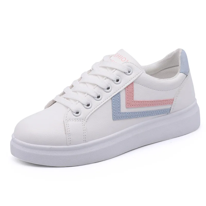 

Women Sneakers Platform Mid Heel Woman Non-slip Breathable Leather Casual Sports Shoes White Vulcanized Shoes Zapatos De Mujer