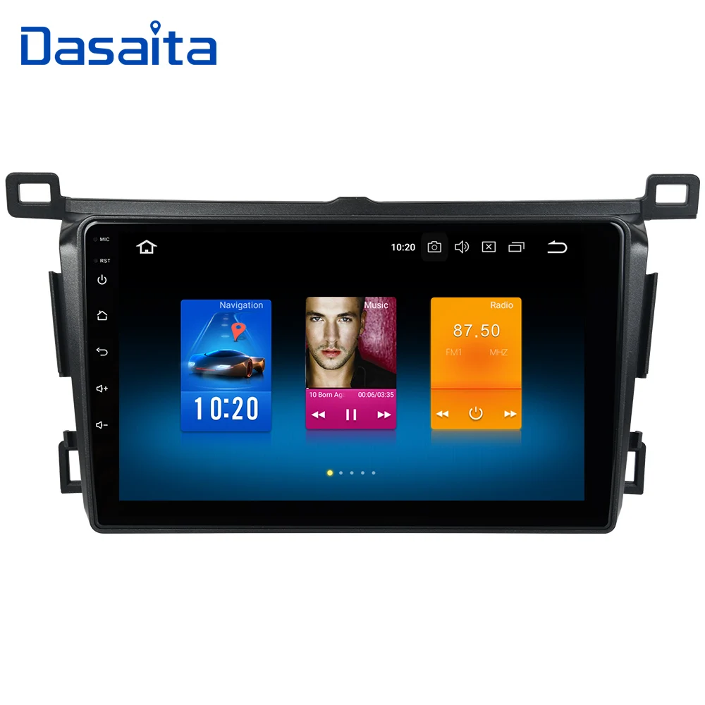 Dasaita 9 &quotIPS 2.5D Android 10 0 RHD Авторадио для Toyota RAV4 мультимедиа 2014 2015 2016 2017 2018 Встроенный