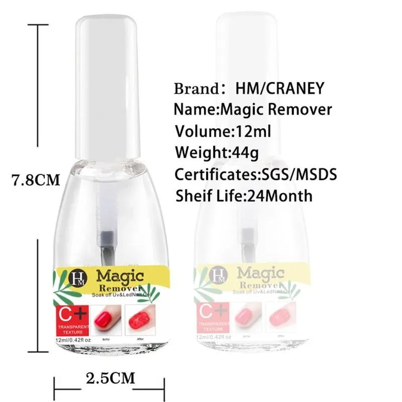 

15ml Nail Remover Gel Burst Remover Gel Fast Healthy Polish Nail Cleaner Polish Remover Tools Nail Manicure R2Z5