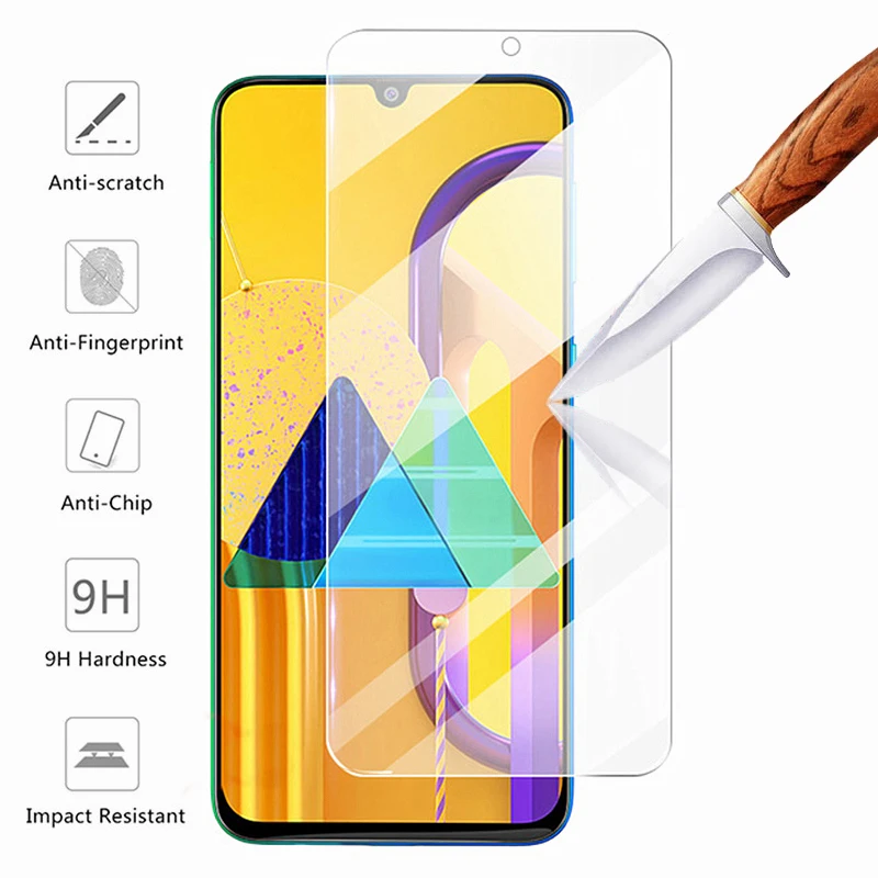 2-в-1 HD 9H Защитное стекло для экрана samsung M30s Закаленное пленка объектива galaxy