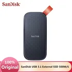 Внешний жесткий диск Sandisk E30, портативный внешний SSD 2 ТБ, 1 ТБ, 480 ГБ, USB 3,1, Type-C, 500 мс, жесткий диск для ноутбуков и настольных ПК