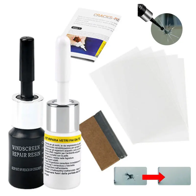 Инструмент для ремонта треснувшего лобового стекла автомобиля набор экрана