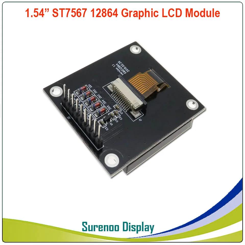 1 54 &quot42.0X47.5MM 12864 128X64 ST7567 COG графический серийный SPI ЖК модуль дисплей экран LCM с