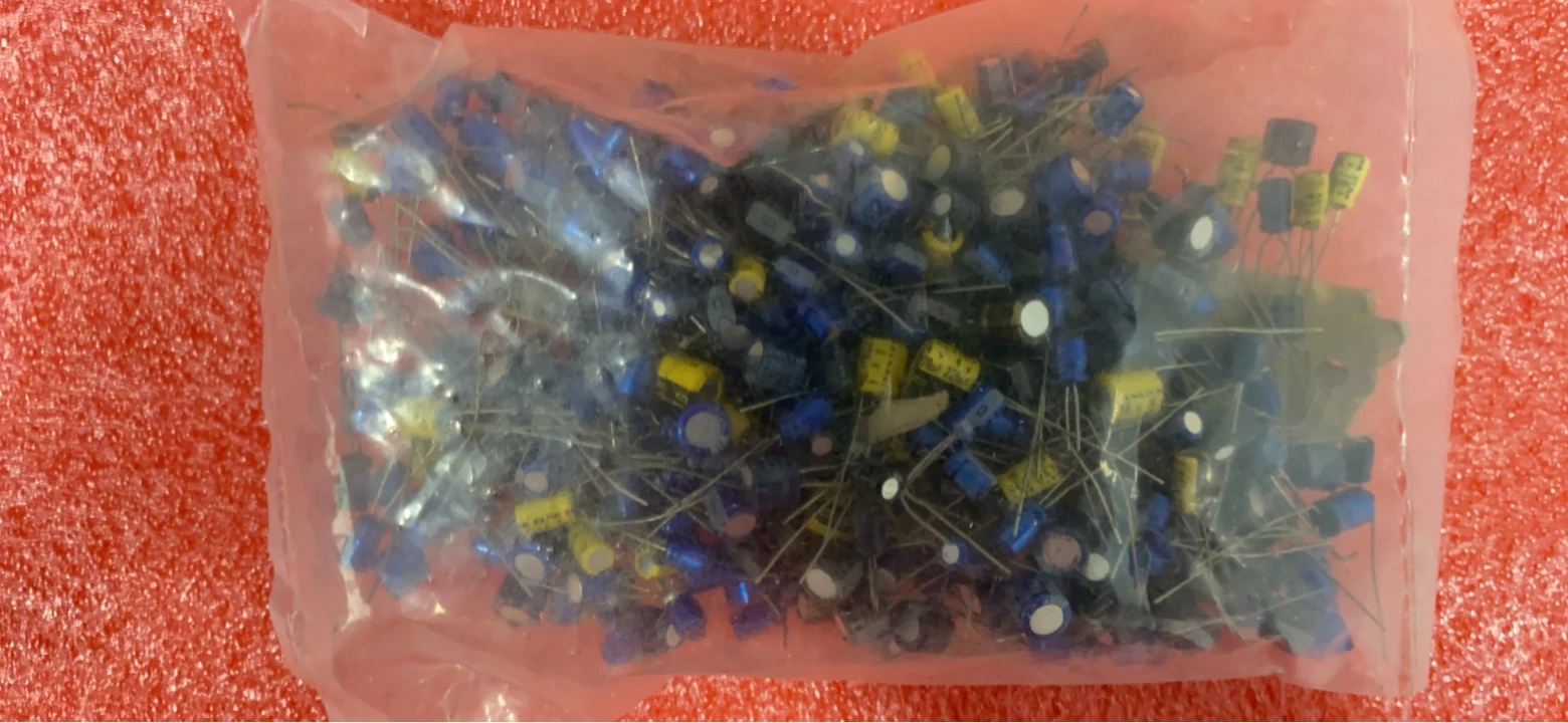 100 г Смешанные конденсаторы смешанный пакет с электронными ингредитами красный