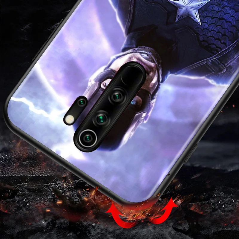 

Marvel Avengers Captain America Super Hero For Xiaomi Redmi K40 K30T K30S K30i K30 K20 10X 9T 9i Pro 5G TPU Silicone Phone Case