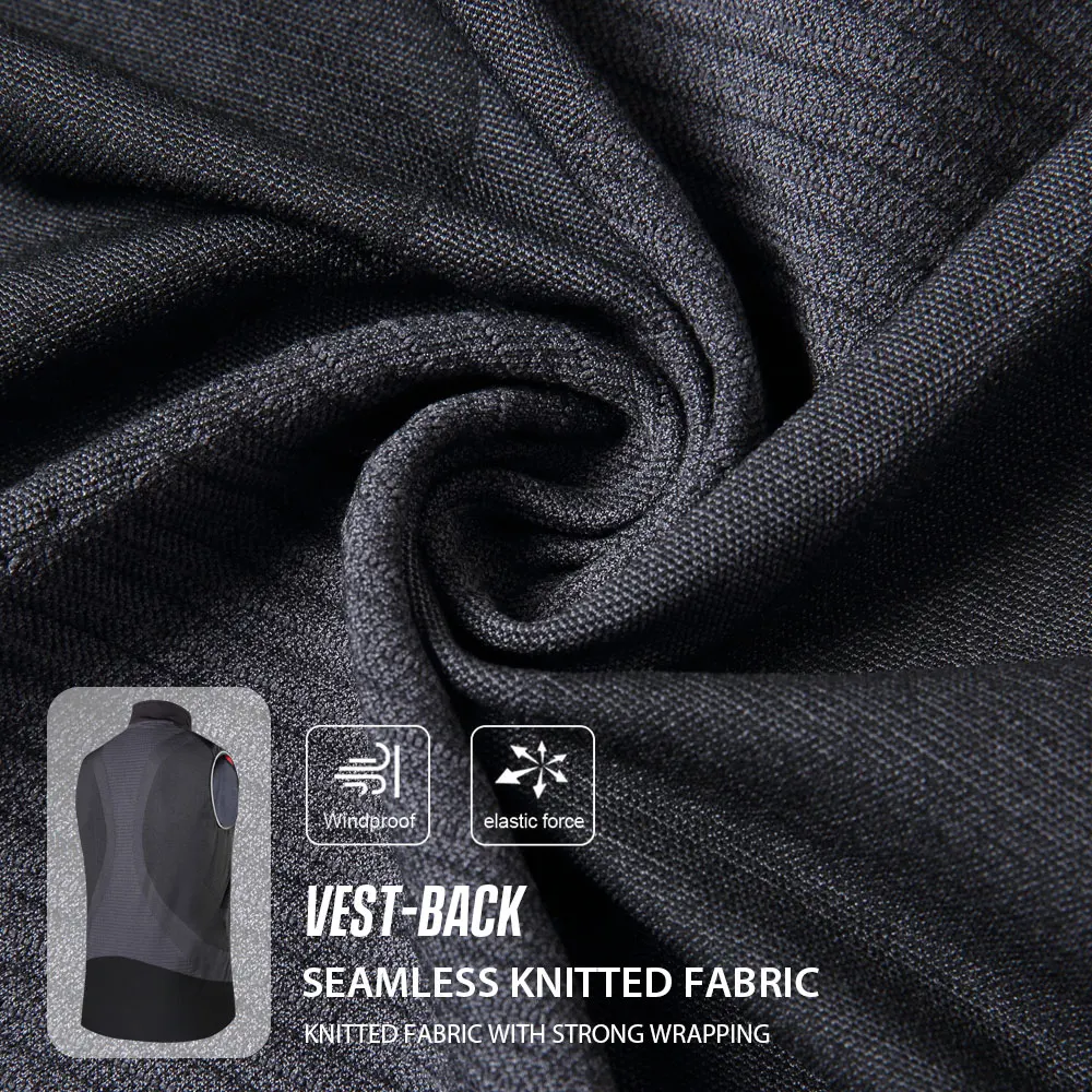 Santic мужской жилет для велоспорта ветрозащитная Светоотражающая безрукавка не