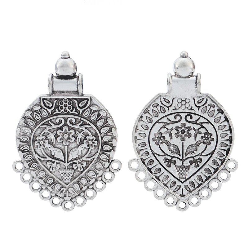 ZXZ 2 шт. тибетские серебряные большие подвески в стиле бохо для ожерелья ювелирные