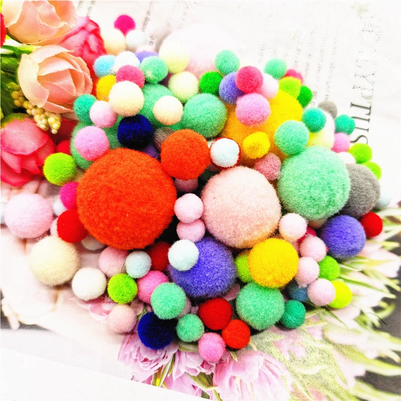 8 мм 30 10000 шт. помпонами оптовая продажа смешанный Цвет Pom Poms с меховыми игрушки