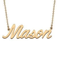 mason custom name necklace customized pendant choker personalized jewelry gift for women girls friend christmas present