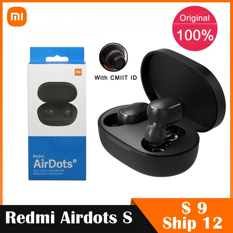 

Беспроводные наушники XIAOMI Redmi Airdots S, TWS, Bluetooth 5,0, управление ии, игровая гарнитура с микрофоном, шумоподавление