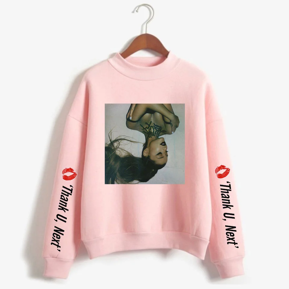 

Ariana Grande Sweatshirt Women Gothic Streetwear Harajuku Sudadera Mujer 2021 New Women Clothes Long Sleeve The collar Hoodies
