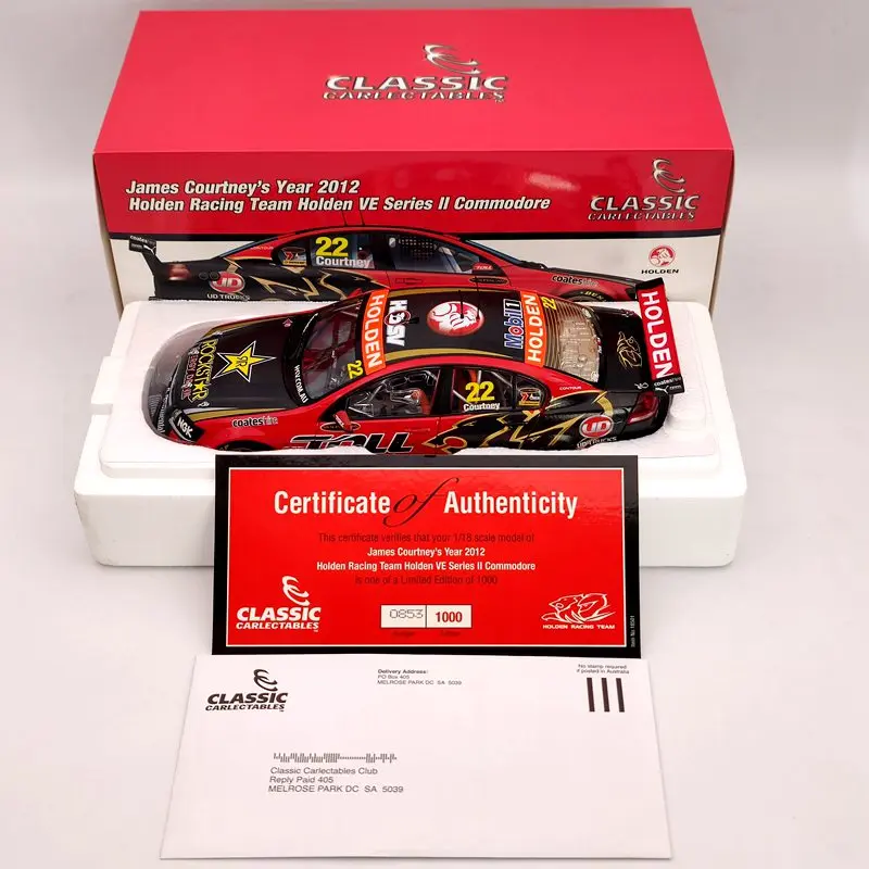 

Классические 1:18 для James Courtney's 2012 Holden Racing Team Holden VE Series II Commodore #22 18501 модели литья под давлением