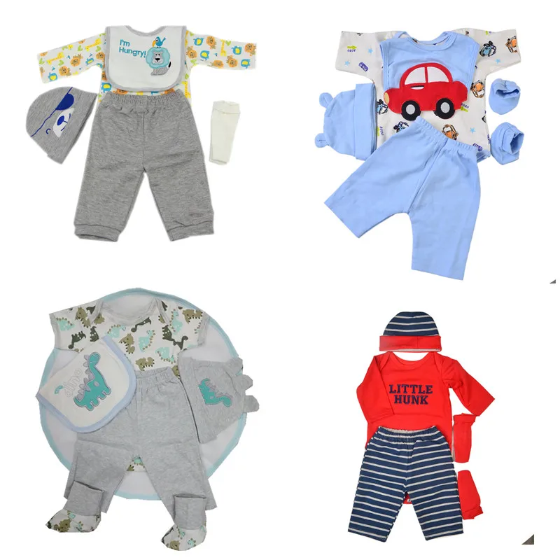 19 23 дюймов для мальчиков и девочек возрождаются куклы одежда со шляпой пригодный