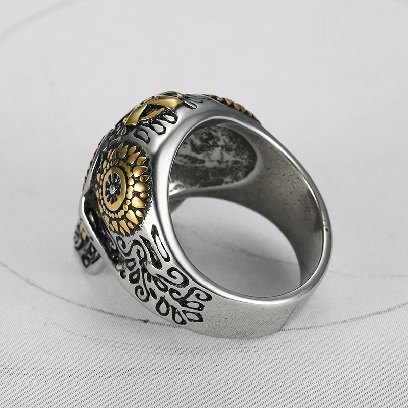 

Creative Vintage Skull Head Male Rings for Men Punk Style Party Gothic Finger Ring Jewelry Gift