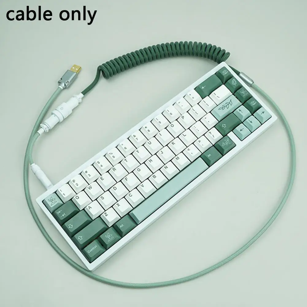 

Механическая клавиатура ручной работы с кабелем для передачи данных для клавиш Gmk тема Sp клавиши тема Ноя оливковый зеленый цвет X0w6