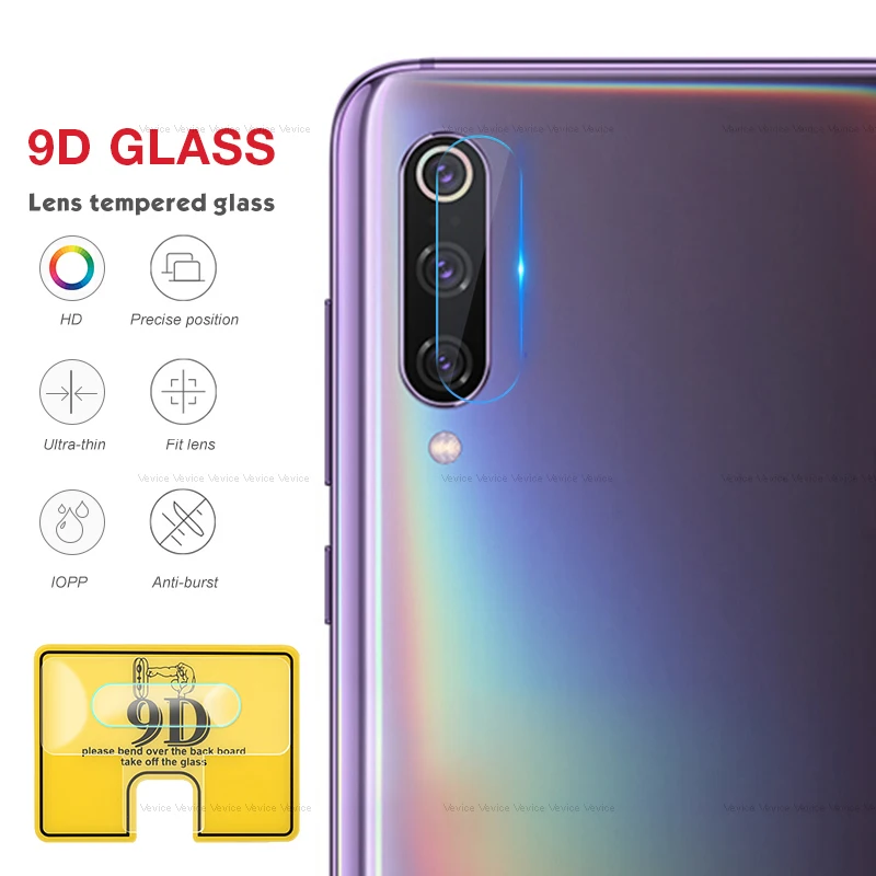 2 шт. 9D объектив для камеры закаленное стекло Xiaomi mi 9T 9 8 SE 9se 8se A3 Lite CC9 CC9E Защитная