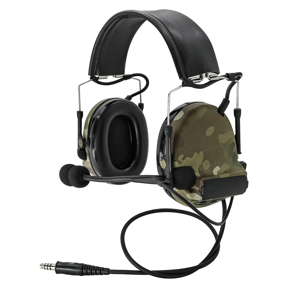 Tactical Protective Earmuffs Hunting Headphone MC Camouflage COMTAC II Noise-Cancelling Pickup Electronic Safety Headset Headset