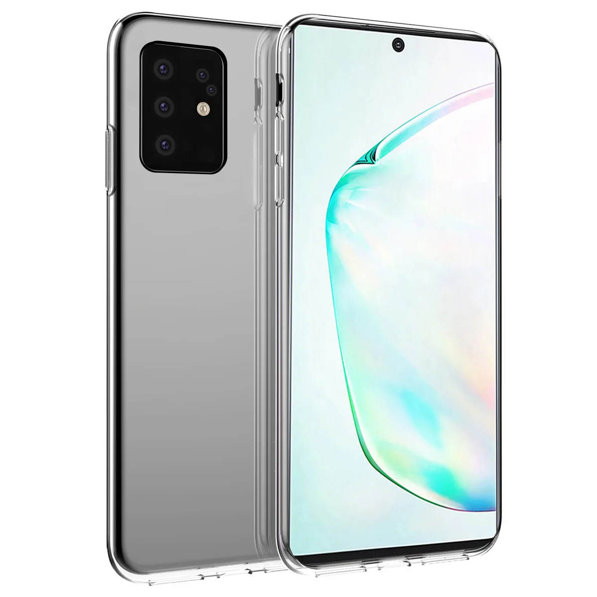 Чехол для Samsung Galaxy S20 Plus силиконовый тонкий мягкий Прозрачный ударопрочный чехол