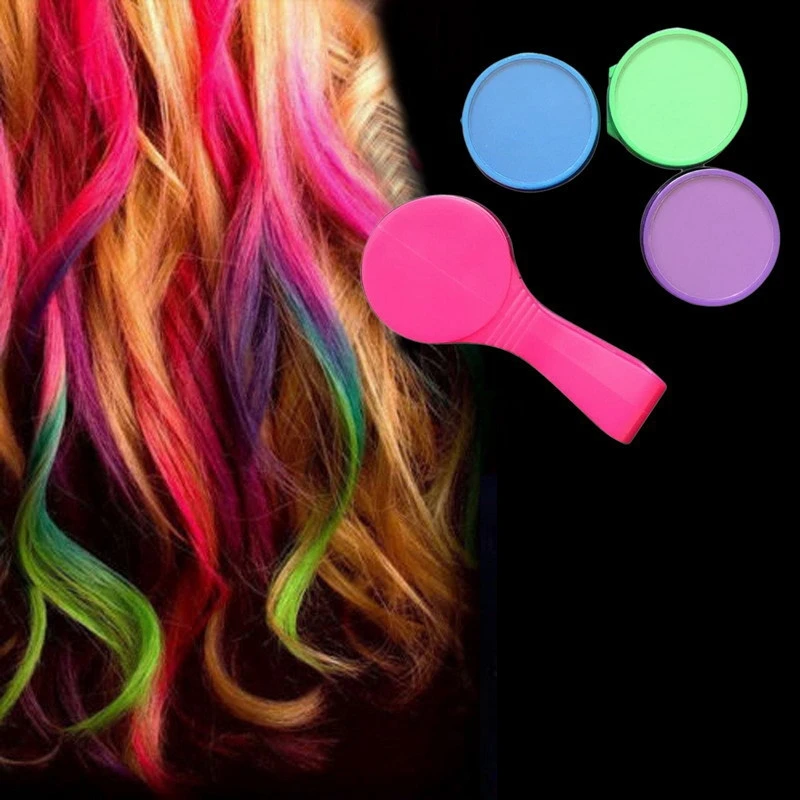 4 цвета временная краска для волос меловая пудра красоты одноразовая суперкраска