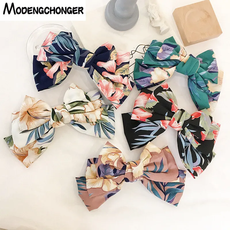 

Three Levels Hair Bow Bohemia Big Large Barrette Flower Hair Clips Women Girls Hairgrips High Quality Hairpins Hair Accessories