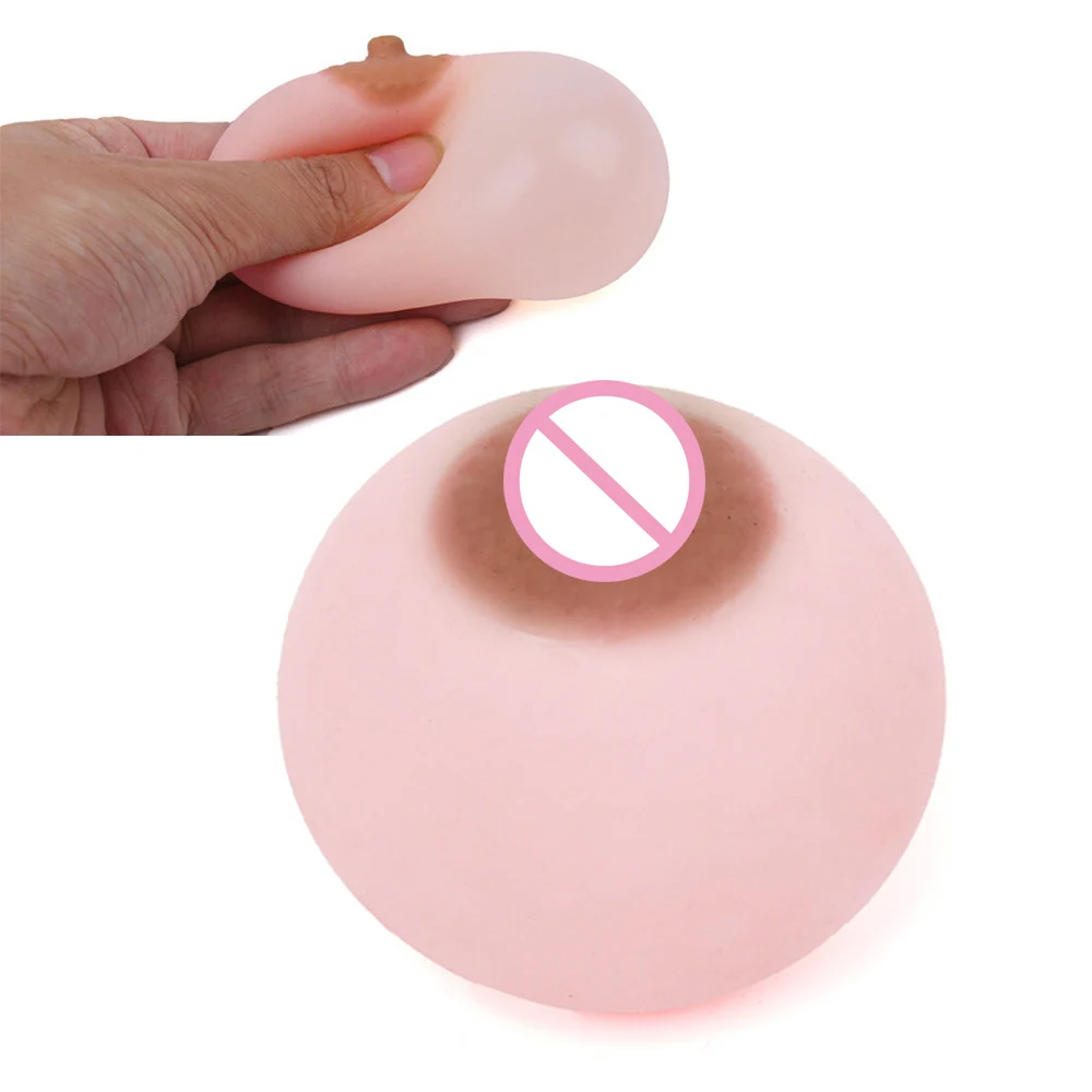

Squishy Toy Breast Relieves Stress Toy Adults Anxiety Attention Practical Antistress Jokes Ball Squeeze Gadgets Toys