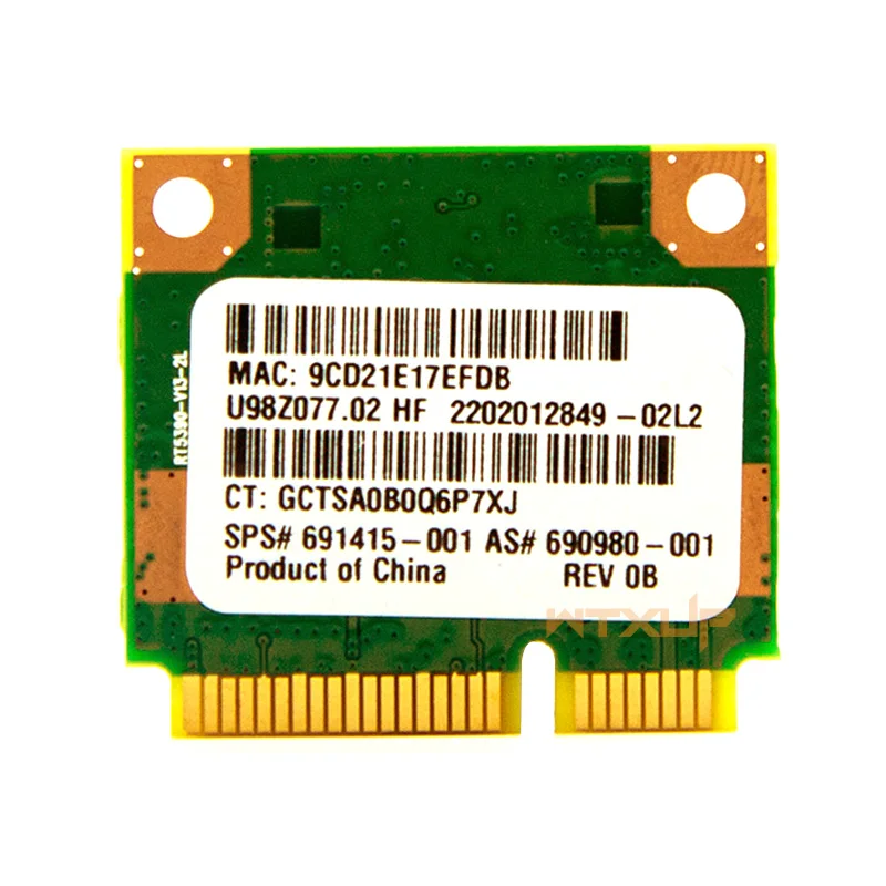 Оригинальная Wi Fi беспроводная карта для Ralink RT5390 300 Мбит/с 802.11b/g/n половинчатая Mini PCI