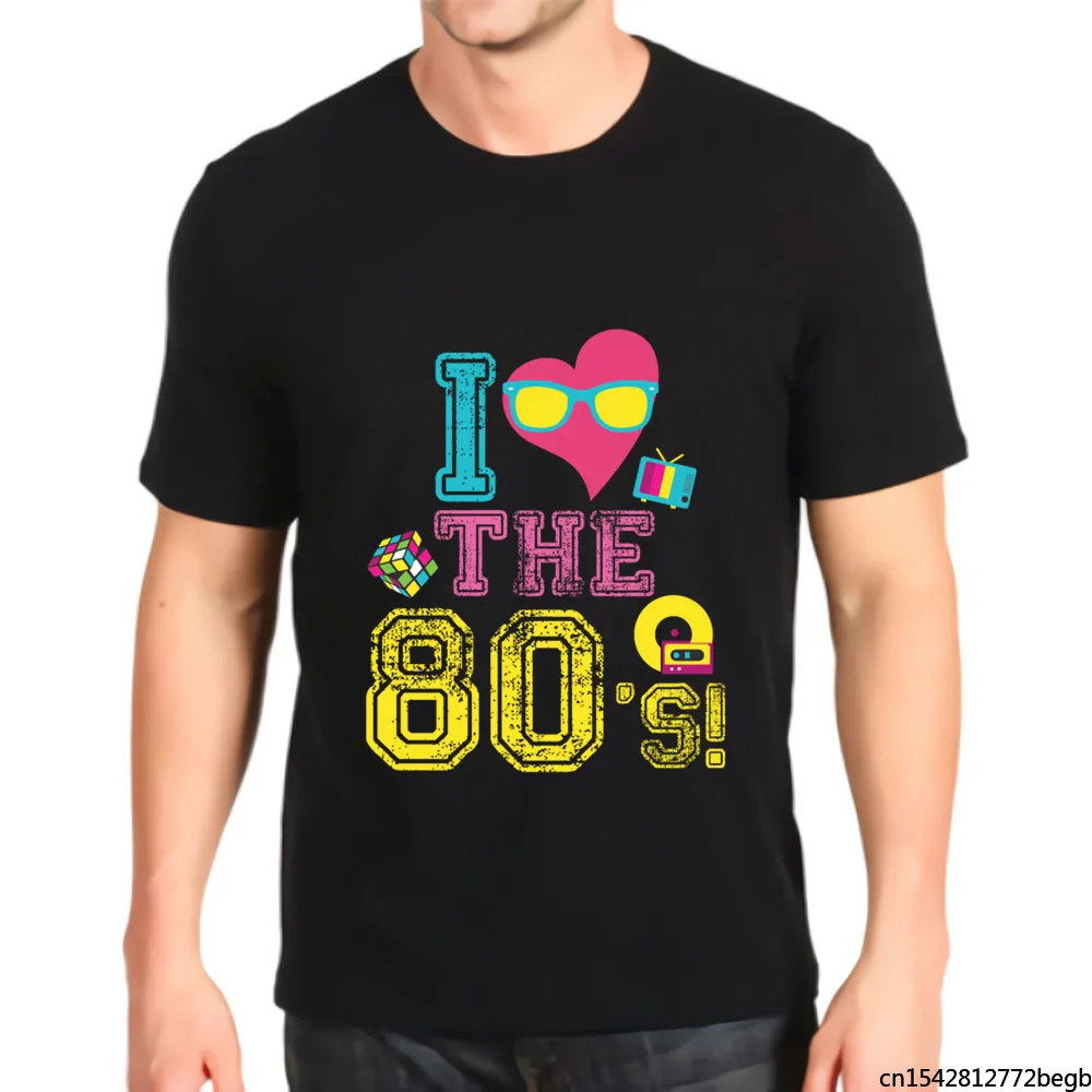 

Винтажная Мужская футболка I Love 80s с кубиком Рубика