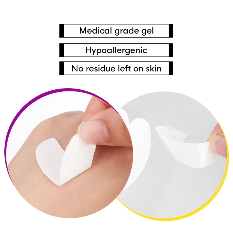3D Super Thin and Soft  Lint-Free Surface Hydrogel EyePatch Eye Pads Patches for Lash Extensions