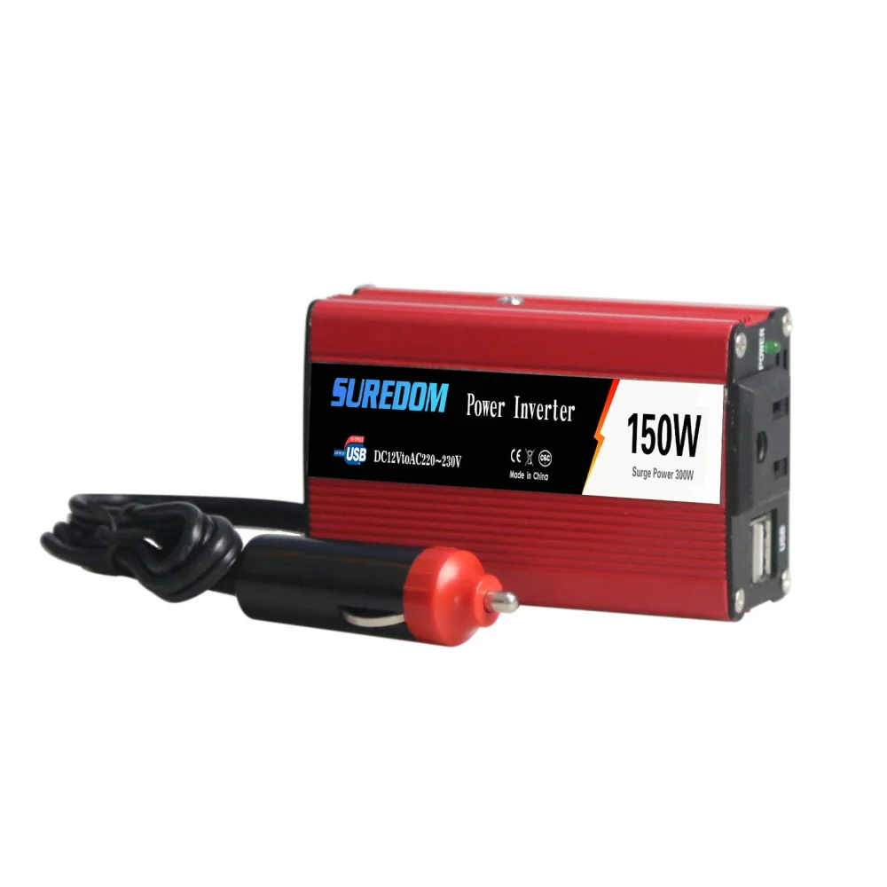 Пиковый автомобильный инвертор 300 Вт постоянный ток 12 В в переменный 100 120 В/220 240